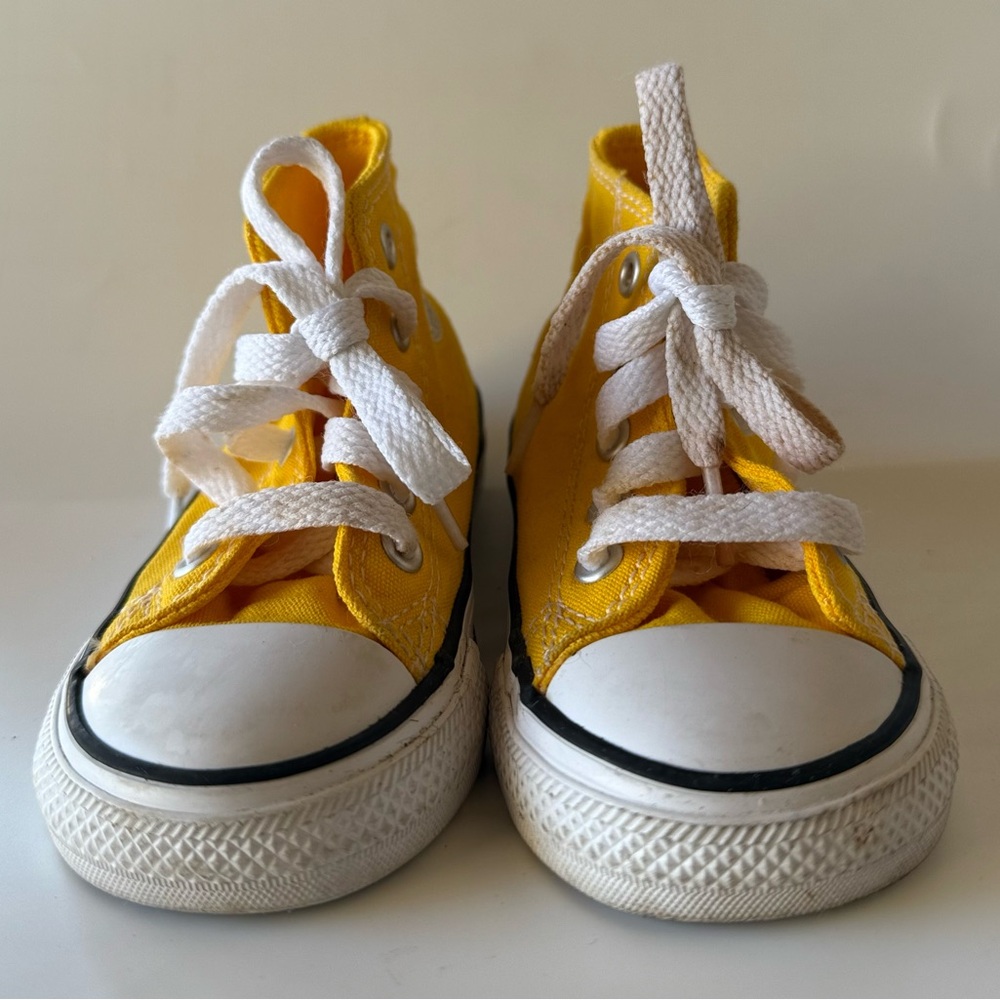 Converse Kids Yellow High-Top Sneakers